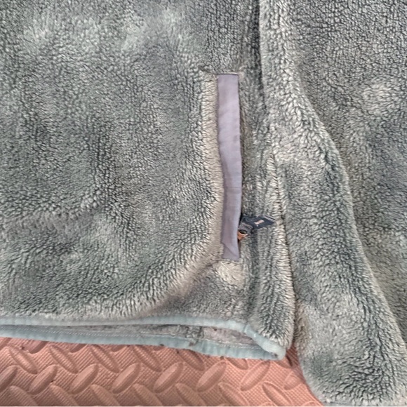 L.L. Bean Green Fleece Jacket Quarter Snap Pullover Teal PoKets Size Small - Picture 4 of 7